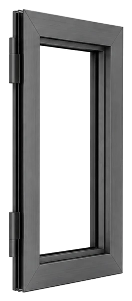 Opening window sash with hinge